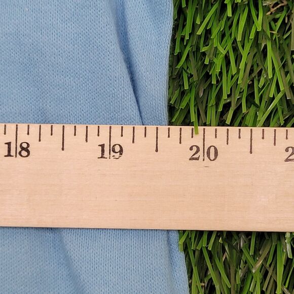 Vintage 80s Tennis Shirt Womens Large 20x24 Blue - Picture 5 of 10